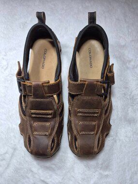 Colorado "Grande" Men's Leather Fisherman Sandals Brown Size 9 (42-42.5, 28 cm)